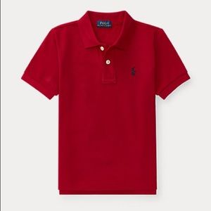 kids polo burgundy collared shirt